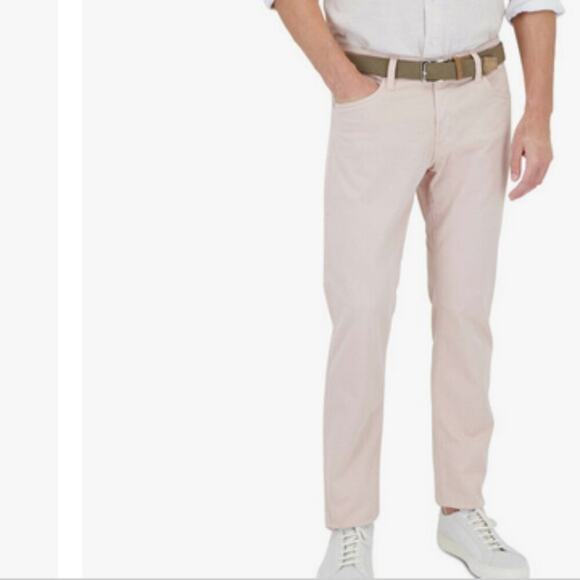 AG Tellis Vintage Pink Modern Slim Jeans Size 36x34 sueded Sateen NWT - Picture 1 of 10